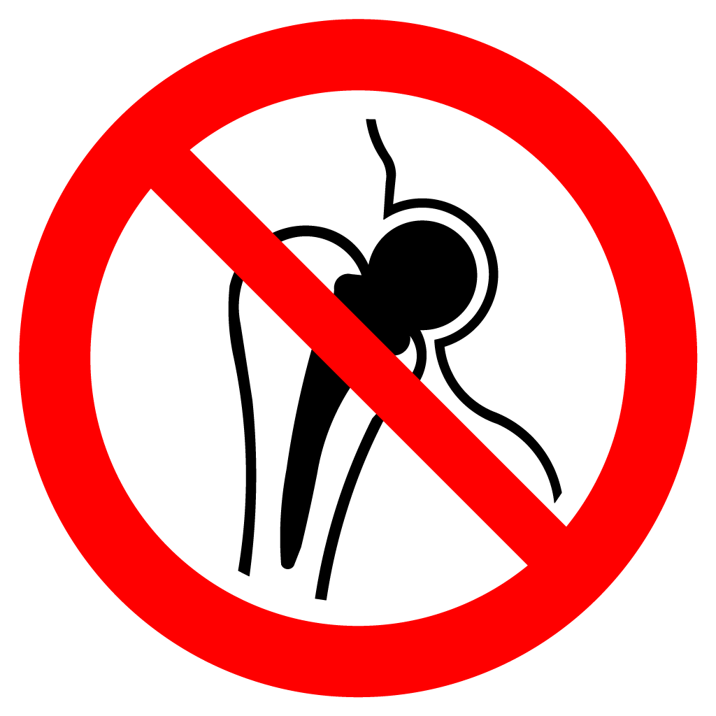 No Access For Persons With Metallic Implants
