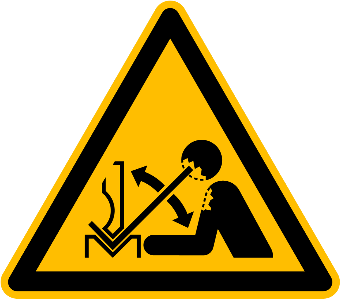 Warning Rapid Movement Of Workpiece In Press Brake
